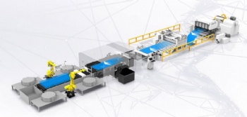 Fiber laser cutting machine automatic production line